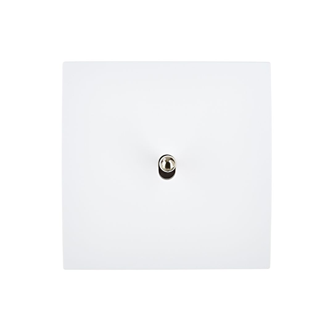 Karo Strömbrytare push 80x80 - Vit