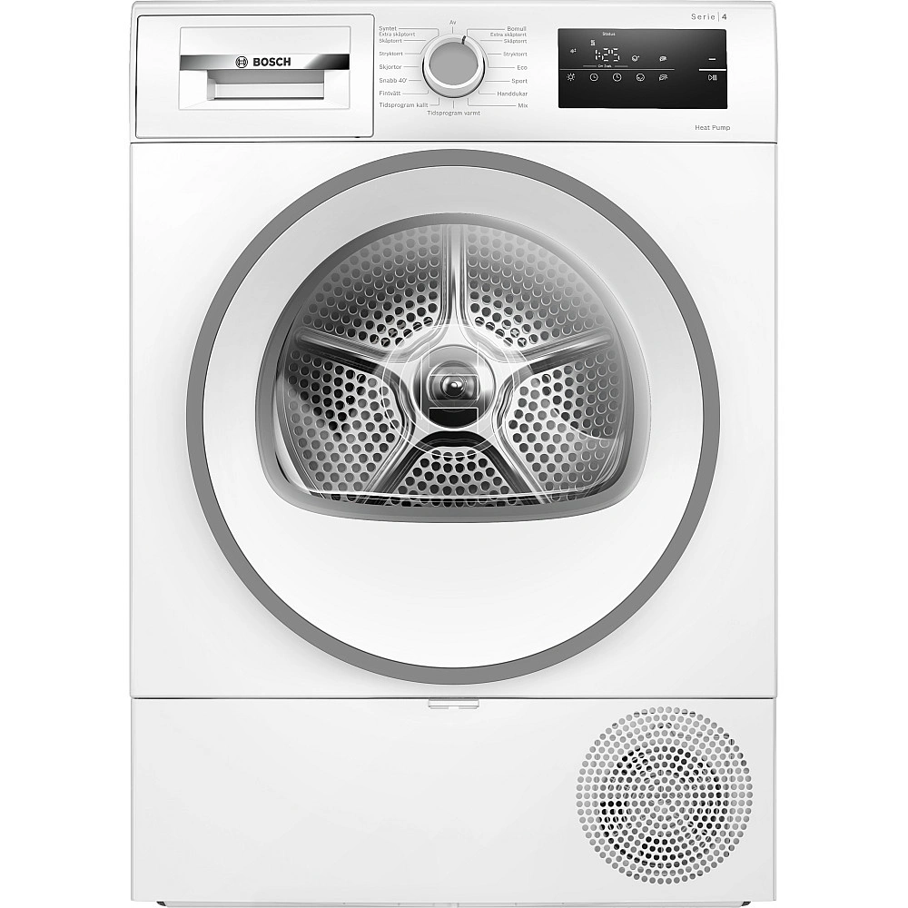 Bosch Serie 4 värmepumpstorktumlare 8 kg WTH85V0SSN