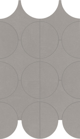 Cementum Nickel Mosaico Cerchi 23,8x41,4