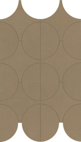 Cementum Olive Mosaico Cerchi 23,8x41,4