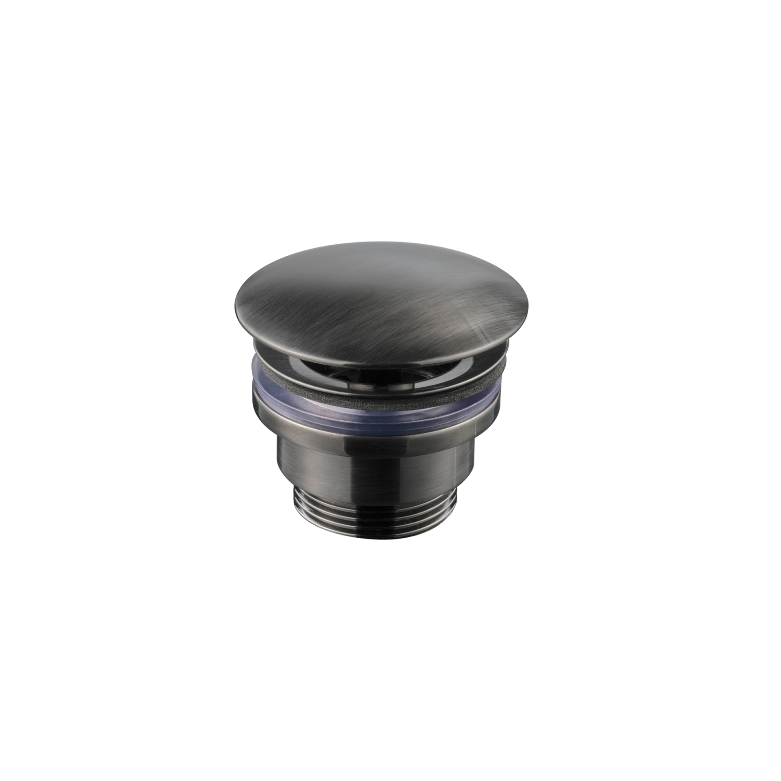 Tapwell Universal bottenventil öppen 68400 Brushed Black Chrome