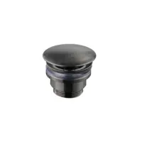 Tapwell Universal bottenventil öppen 68400 Brushed Black Chrome