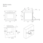 Bertazzoni Heritage Inbyggnadsugn 60cm, mattsvart