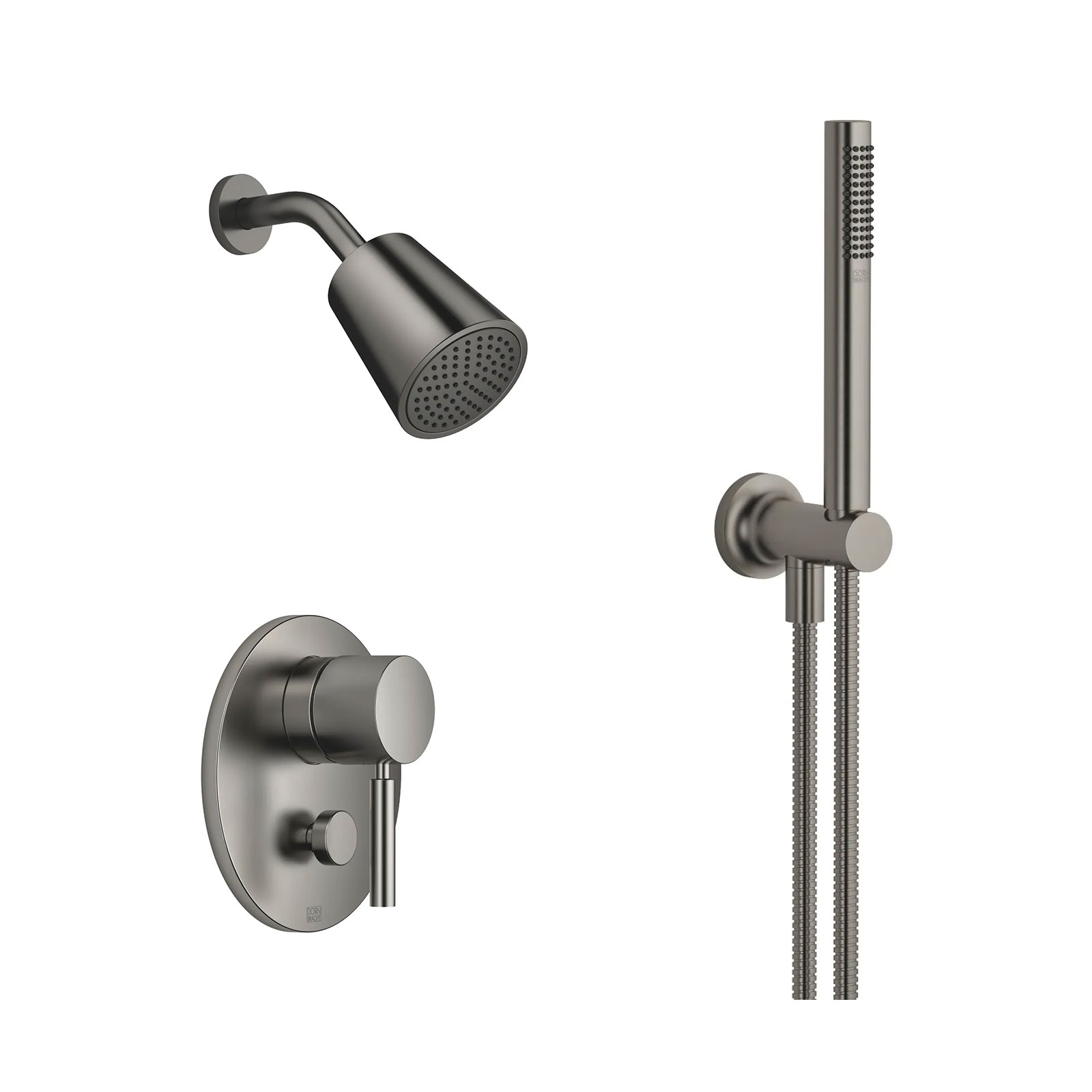 Meta Duschpaket engrepp Borstad mörk platinum