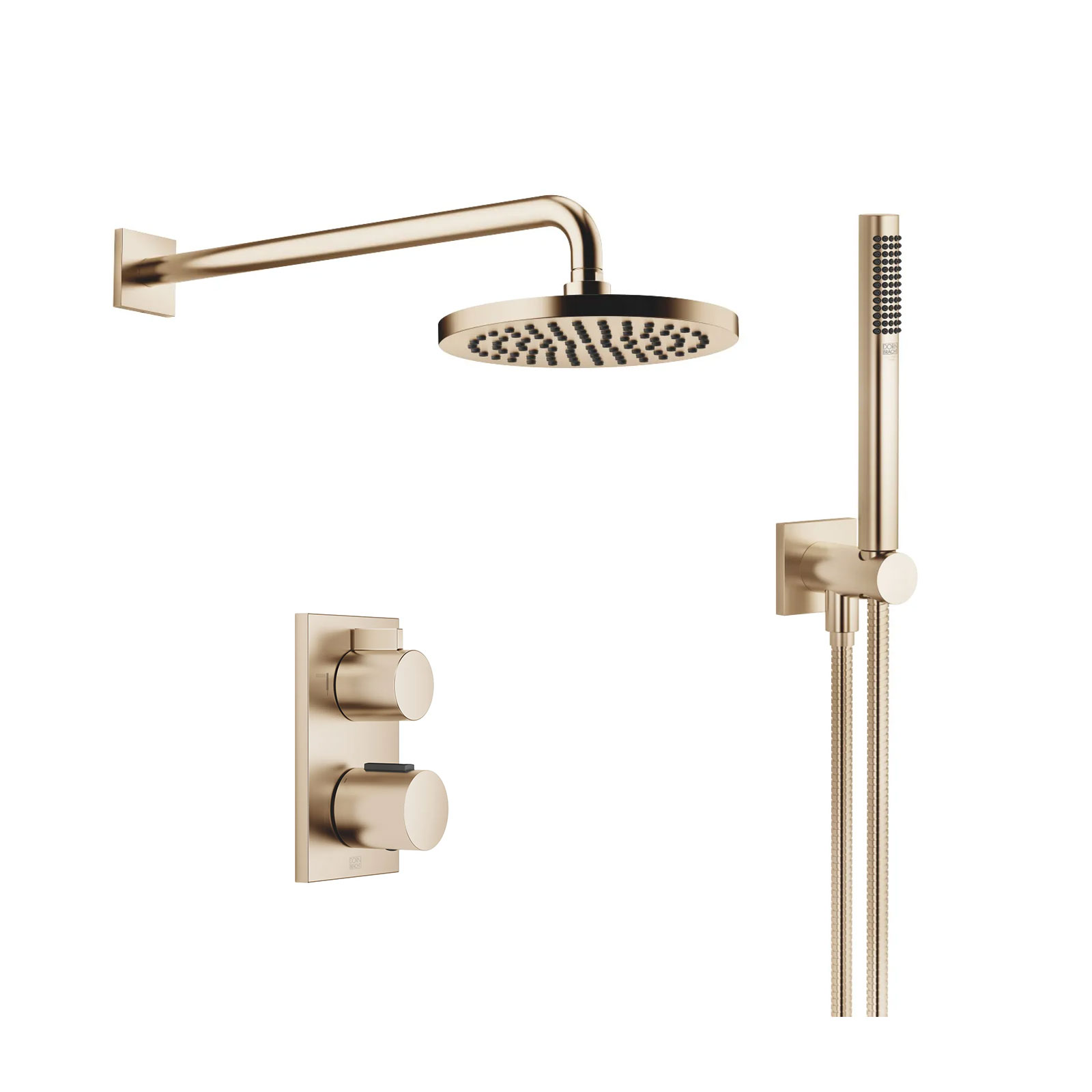 IMO Duschpaket termostat Borstad Champagne