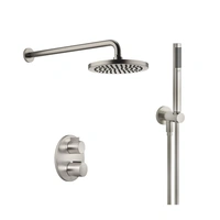 Meta Duschpaket termostat Borstad platinum