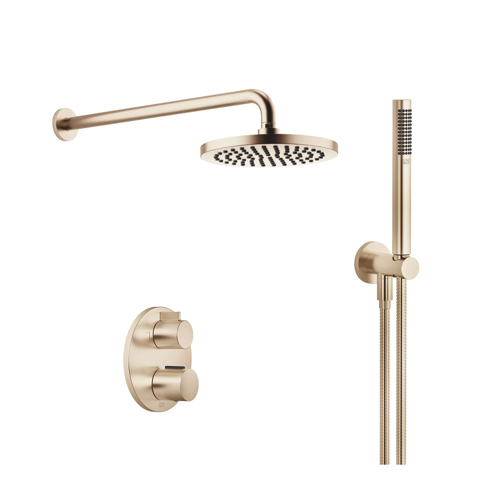 Meta Duschpaket termostat Borstad Champagne