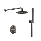 Meta Duschpaket termostat Mörk matt platinum