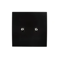 Karo Strömbrytare dubbel - Svart Satin