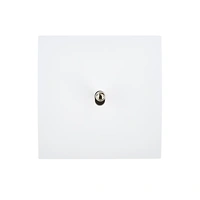 Karo Strömbrytare singel - Vit Satin