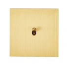 Confidence Strömbrytare singel - Borstad mässing