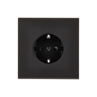 Confidence Vägguttag singel - Mattsvart