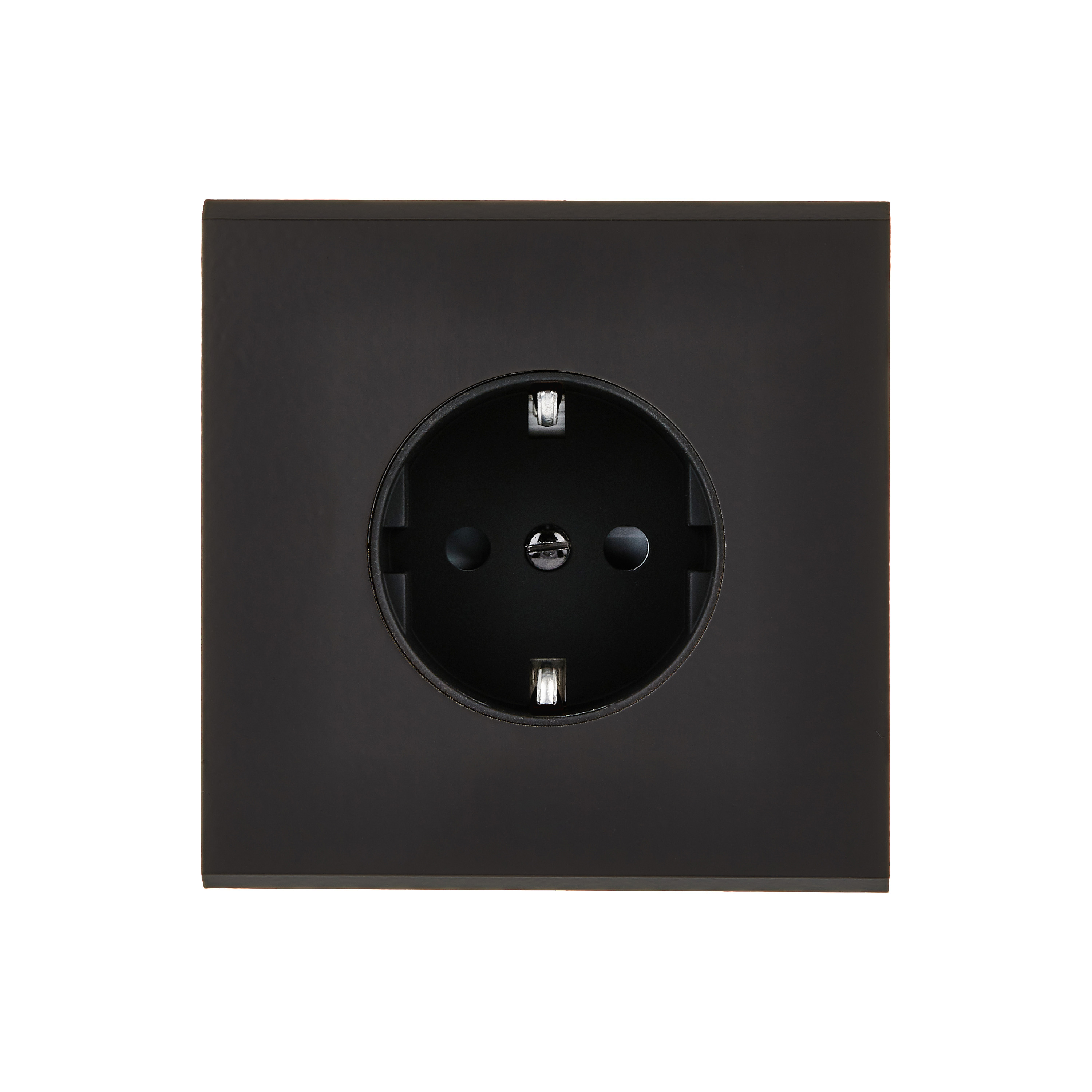 Confidence Vägguttag singel - Mattsvart