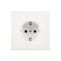 Confidence Vägguttag singel - Mattvit