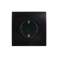 Karo Vägguttag singel - Svart