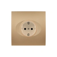 Karo Vägguttag singel - Guld