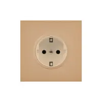 Desir Satin Vägguttag singel - Guld