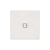 Hitera Nätverksuttag 85x85 - White soft touch