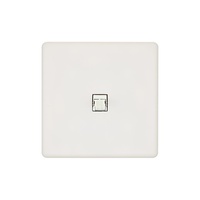 Hitera Nätverksuttag 85x85 - White soft touch