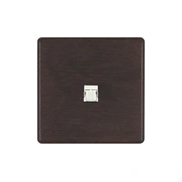 Hitera Nätverksuttag 85x85 - Light oak