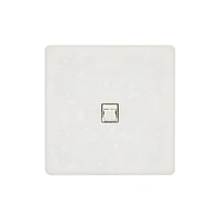 Hitera Nätverksuttag 85x85 - Terrazzo Vit