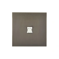 Confidence Nätverksuttag 80x80 - Gun metal