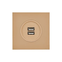 Desir Satin Vägguttag dubbel usb - Guld