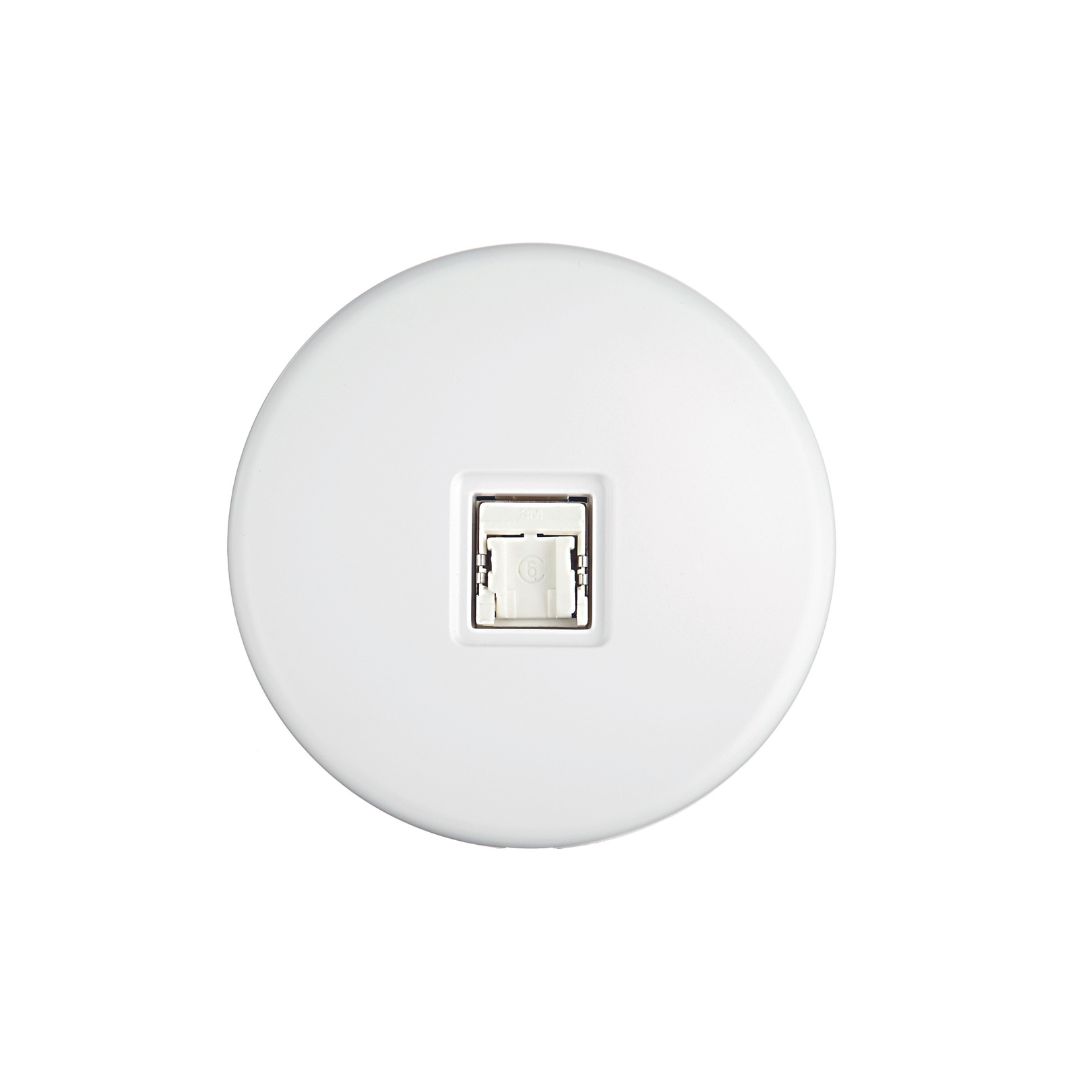 Iris Nätverksuttag 80x80 - Vit