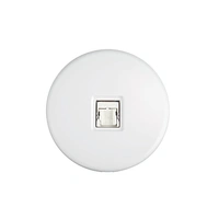 Iris Nätverksuttag 80x80 - Vit