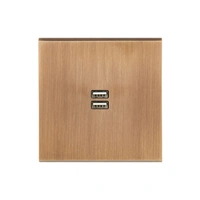 Confidence Vägguttag USB dubbel - Old bronze