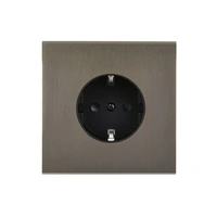 Confidence Vägguttag singel - Gun Metal