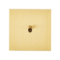 Confidence Strömbrytare push 80x80 - Satin Brass
