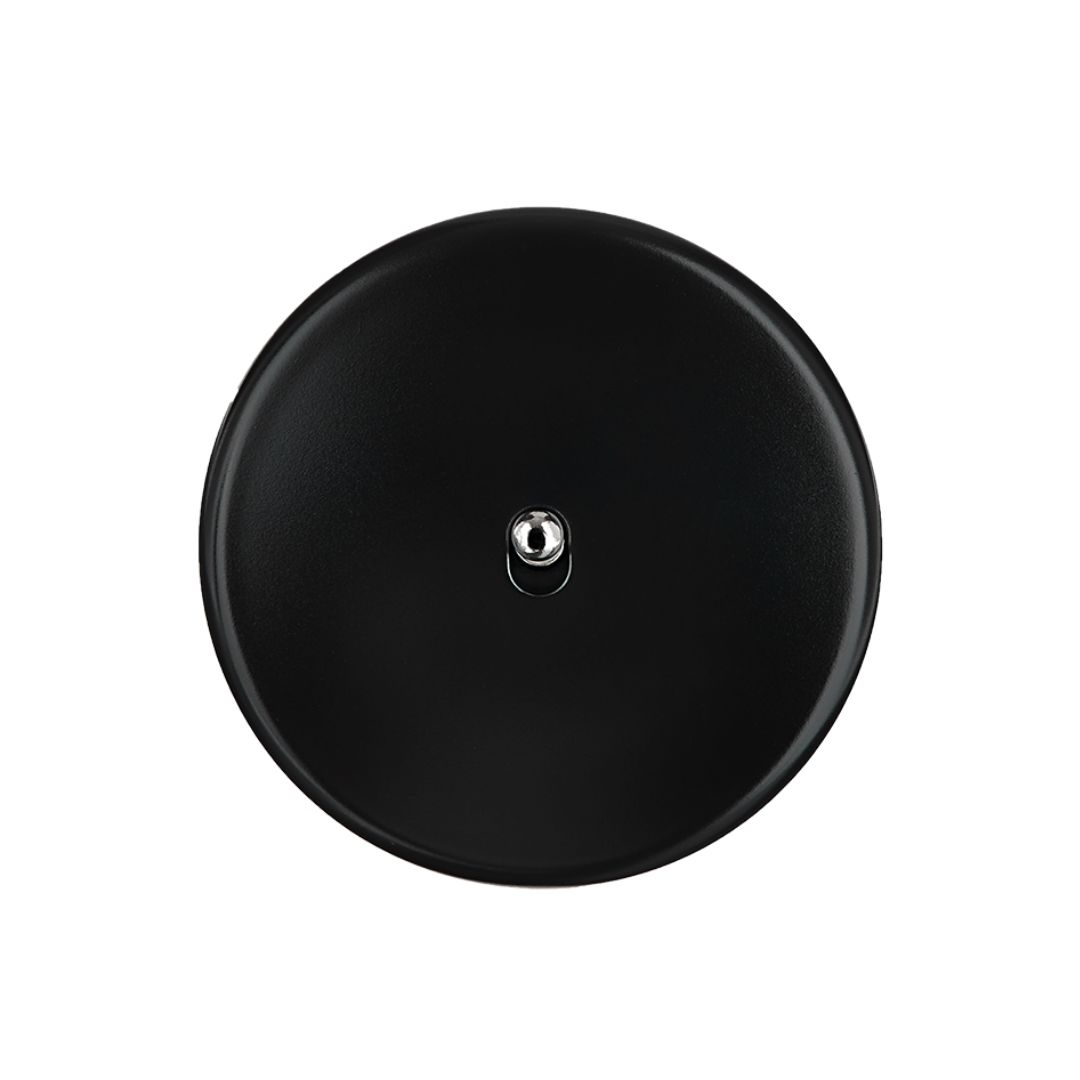 Iris Strömbrytare push 80x80 - Svart