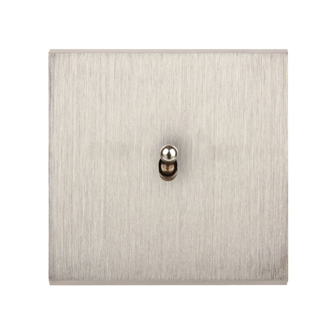 Confidence Strömbrytare push 80x80 - Brushed steel