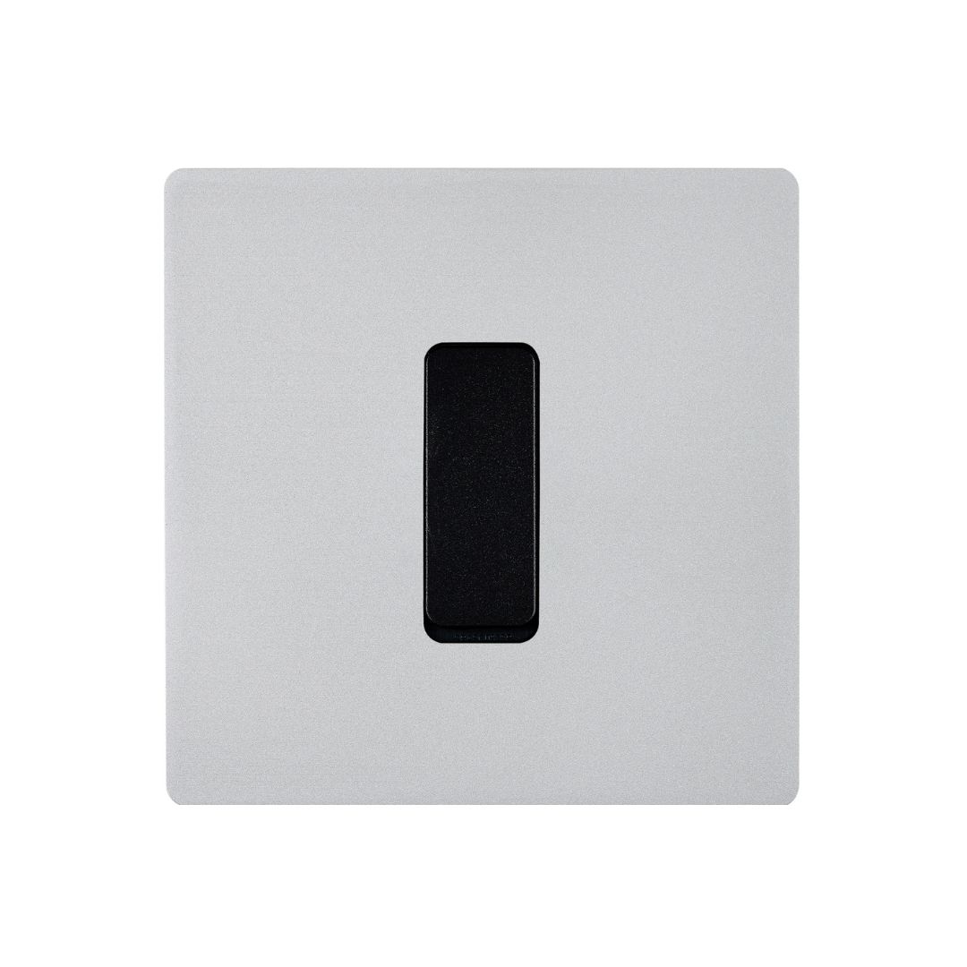 M Strömbrytare 80x80 - Sanded nickel