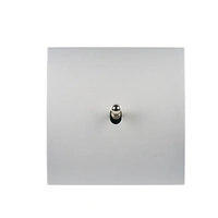 Karo Strömbrytare push 80x80 - Silver Satin