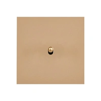 Desir Strömbrytare singel - Guld Matt