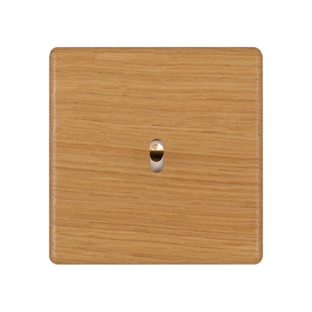 Hitera Strömbrytare 85x85 - Light oak