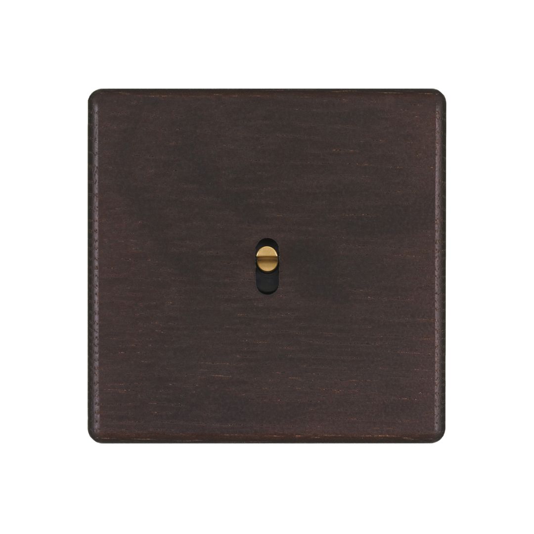 Hitera Strömbrytare 85x85 - Dark oak