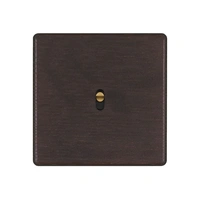 Hitera Strömbrytare 85x85 - Dark oak