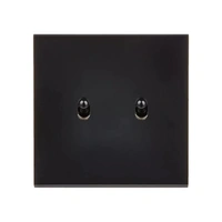 Confidence Strömbrytare dubbel - Mattsvart