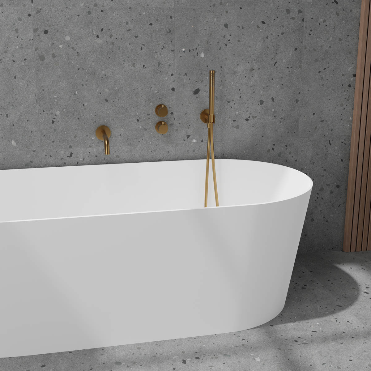 Badkarsblandare Steel Harmonized 4 Sand