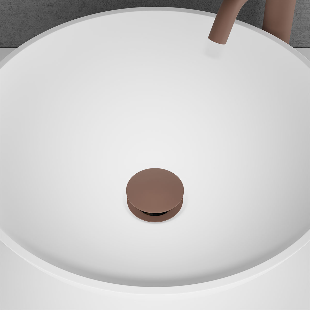 Bottenventil Pop-up universal Duo Rust