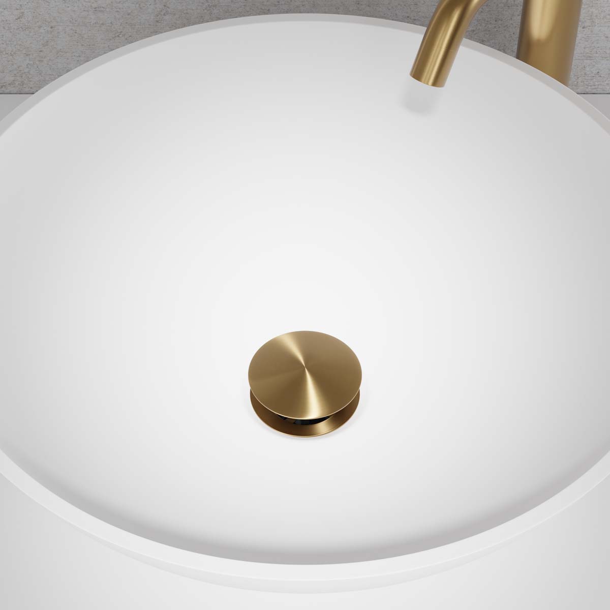 Bottenventil Steel Pop-up universal Duo Sand