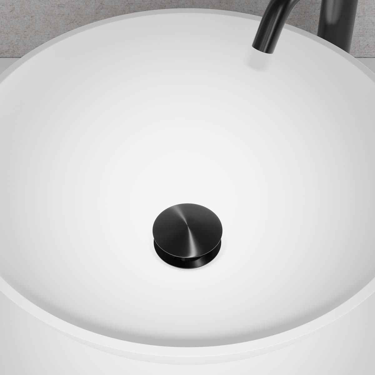 Bottenventil Steel Pop-up universal Duo Shadow