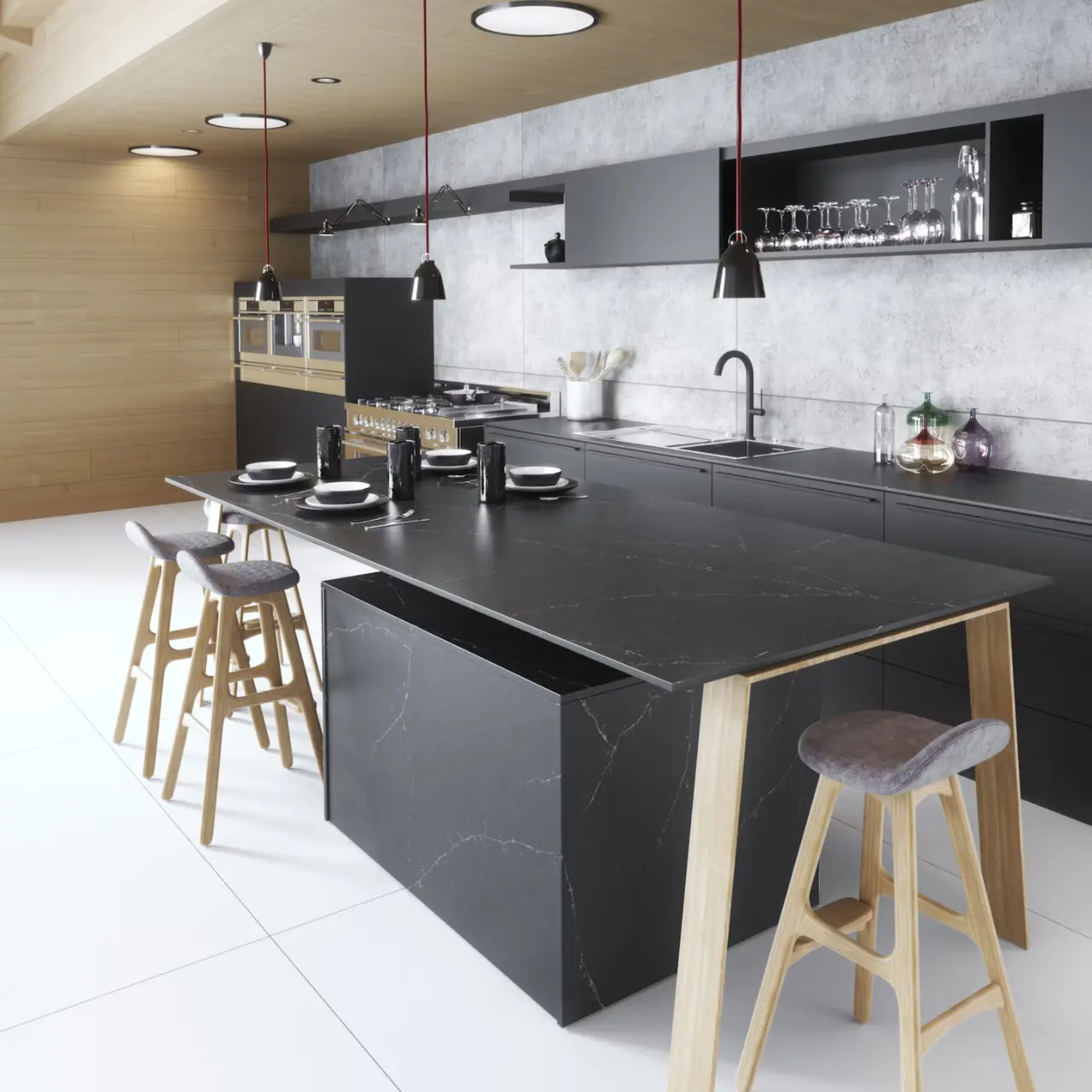 Charcoal Soapstone 30mm