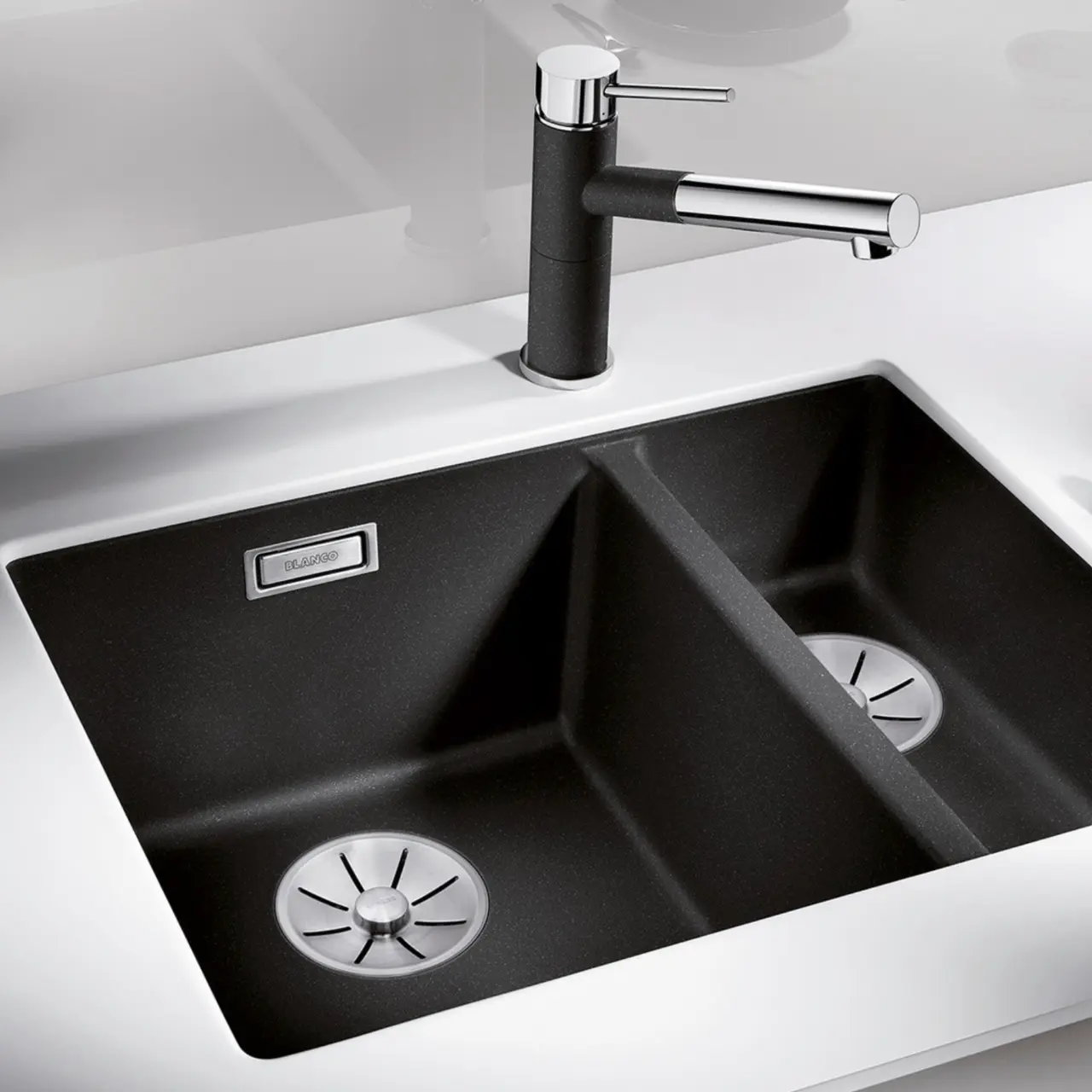 Diskho Subline 340/160-U Höger Silgranit Infino Klippgrå