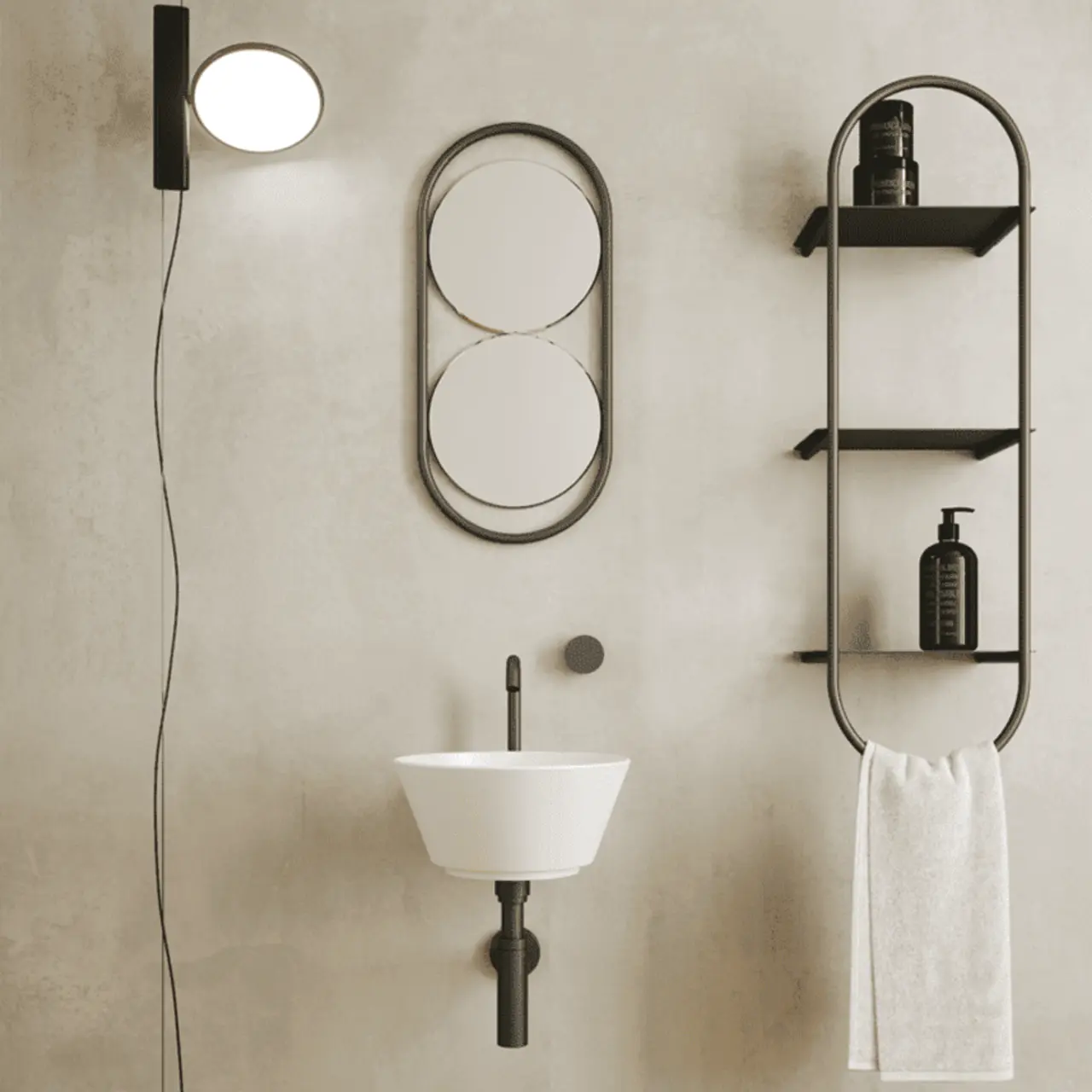 Simas Wawe Handfat Rund WA05 33 cm