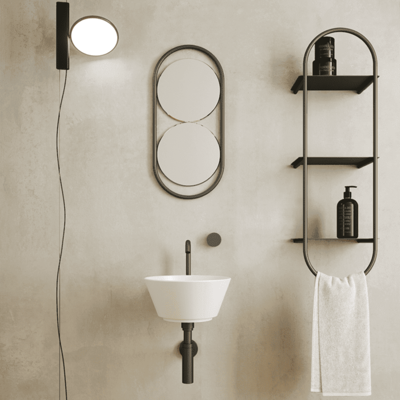 Simas Wawe Handfat Rund WA05 33 cm