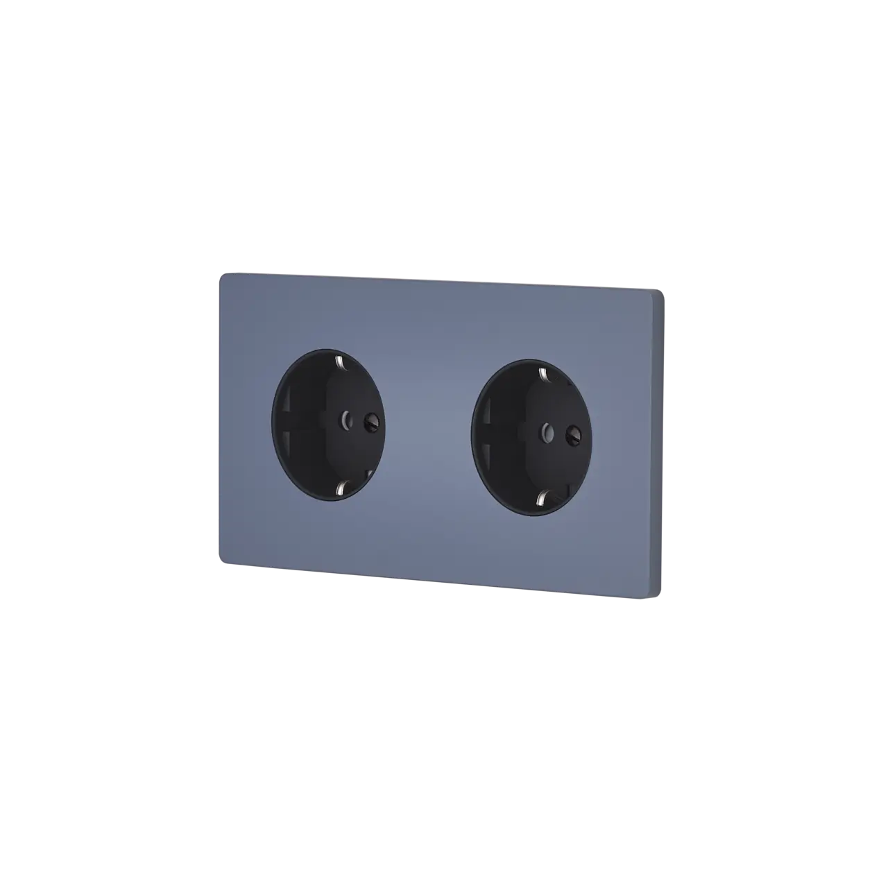 M Vägguttag dubbel - Blå